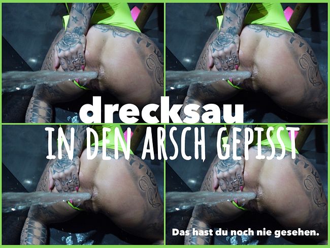 drecksau IN DEN ARSCH GEPISST I DAS HAST DU NOCH NIE GESEHEN.